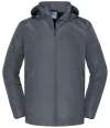 416M Russell Athletic Essential Weather Shell Jacket Iron colour image